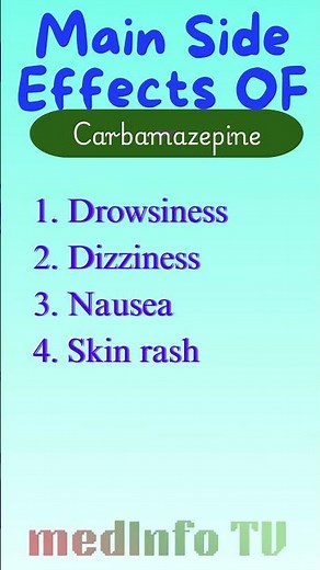 Carbamazepine Seizure Medicine Side Effects