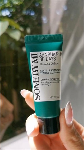 Some By Mi AHA.BHA.PHA 30 Days Miracle Cream texture test 🌿✨