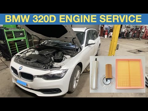 Engine service procedure BMW 320d F31 (Oil, Air, Fuel & Cabin filters)