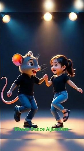 Realistic Mouse & Human Girl Dance | Funny 3D Dance Animation | #short