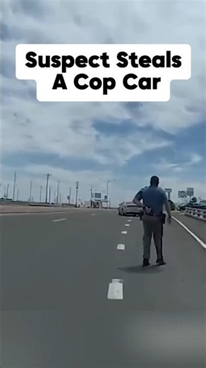 Handcuffed Suspect Steals Patrol Car After Arrest.