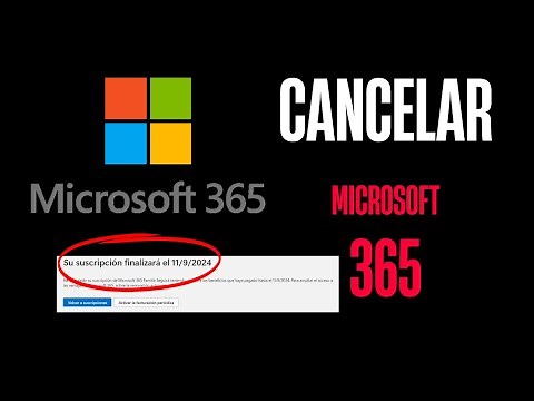 Cómo CANCELAR SUSCRIPCIÓN MICROSOFT 365