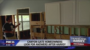 Residents in Canyon Gate looking for answers on Harvey flooding