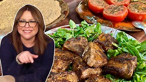 Rach’s easy lamb chop dinner with cheesy polenta broiled tomatoes >> https://rach.tv/3C90kGo | Rachael Ray Show