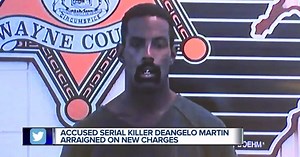 Suspected serial killer Deangelo Kenneth Martin arraigned on charges in assault of second woman