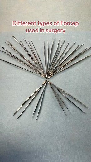 Different types of forcep used in surgery. #nurse #operatingroom #surgeon #surgicalinstruments #fun