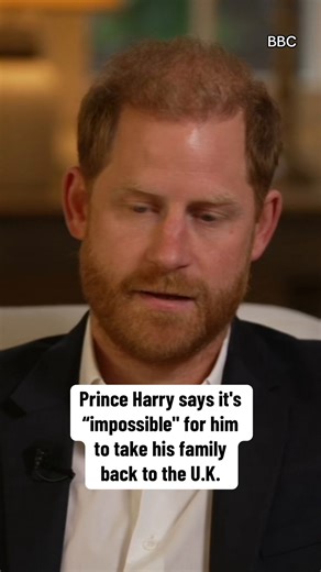 During an exclusive interview with BBC News, a partner of CBS News, Prince Harry expressed a desire to reconcile with other members of the royal family and said he was "devastated" over a recent U.K. High Court decision that limited his security arrangements, saying the ruling leaves him unable to safely bring his family back to Britain. "I can't see a world in which I would bring my wife and children back to the U.K. at this point," Harry told the BBC. "I miss parts of the U.K., of course I do.