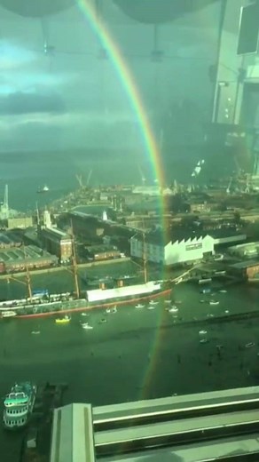 550K views · 16K reactions | This circular rainbow was captured from the Spinnaker Tower in Portsmouth | Sky News | Facebook