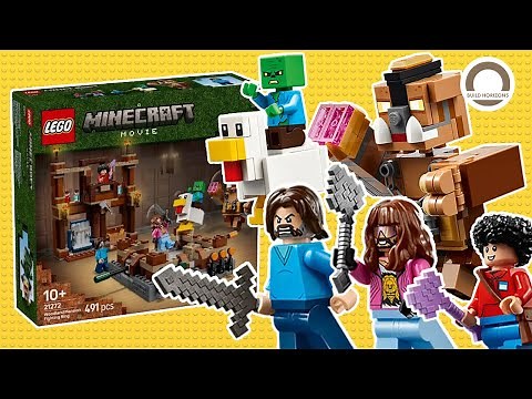 CHICKEN JOCKEY 🗣🔥🐤 Returns in The Minecraft Movie Set! LEGO 21272 Woodland Mansion Speed Build!