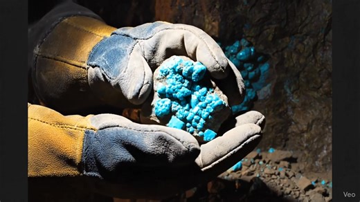 761K views · 10K reactions | Turquoise mine | Blue Light Gemstones | Facebook