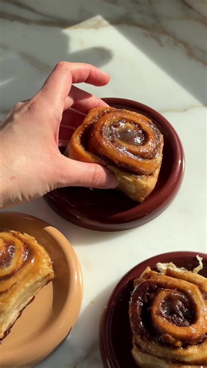 Banana Bread Cinnamon Buns! Follow for more viral recipes 😃