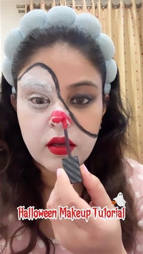 Easy & Spooky! 🎃 Quick Halloween Makeup Tutorial You’ll Love 👻💄#halloween #subscribe