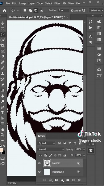 Cara Auto Trace dari Photoshop ke Adobe Illustrator