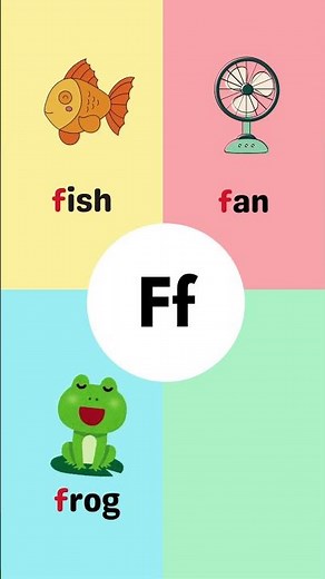 Beginning Sounds for Preschool | Letter F Phonics Words