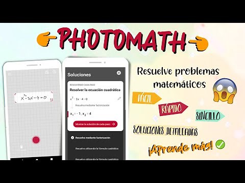 Utiliza PHOTOMATH para resolver problemas matemáticos rápido y APRENDE👉(Tutorial completo)