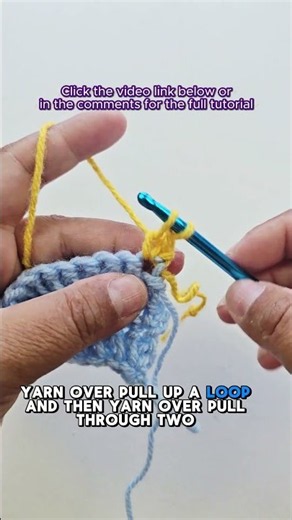 Learn how to crochet Stacked Single Crochet (STsc)