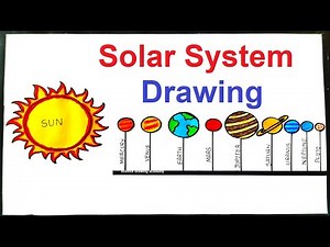 solar system drawing in simple and easy way - diy | science project academy