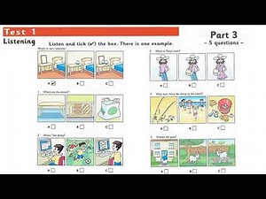 Cambridge Starters 9 Listening Test 1 Part 3