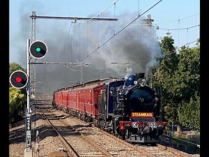 Flinders street to Essendon steam train shuttles 26/3/22