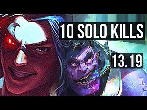 KAYN vs MUNDO (TOP) | 10 solo kills, 17/3/6, 300+ games, Dominating | NA Master | 13.19