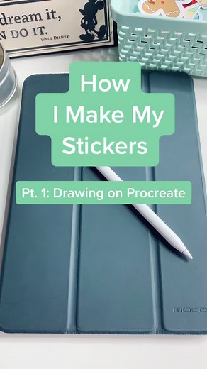 Sticker Making Process: Drawing on Procreate Tutorial