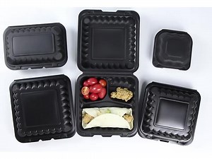 Factory Mfpp Takeaway Food Containers Reusable Microwave Safe Plastic Clamshell Take Out to Go Box