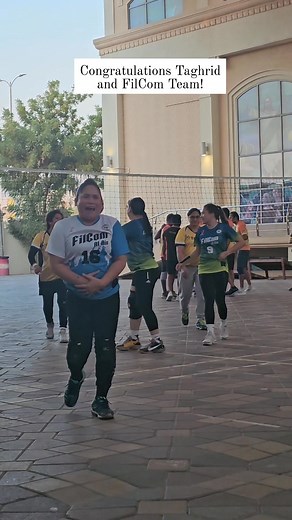 Congratulations to our volleyball champions, Tahgrid and FilCom Team! | FilCom Al Ain Organization