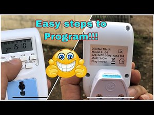 Digital timer Model AL-06 (Product review). Easy Steps to program