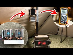 Camping Wood Stove with Off Grid Thermoelectric Generator - M-Stove Project Part-7