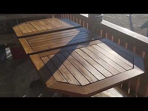 how to varnish a table - επιδιόρθωση τραπεζιού βεράντας με βερνίκι