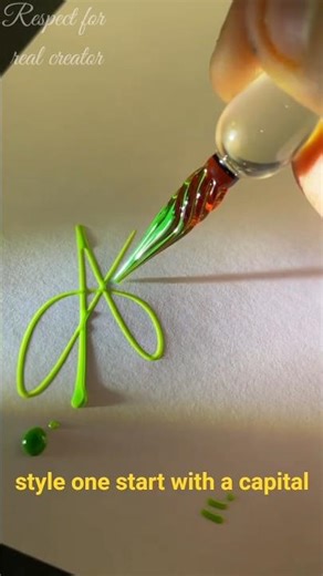 Stylish signature of letter A #shorts #calligraphy #art