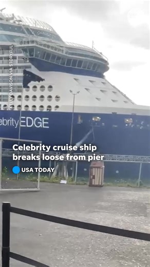 Strong winds broke loose a Celebrity Cruises ship from its moorings in Alaska. Watch the captain maneuver the ship back to the dock. | USA TODAY Travel