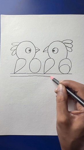 Simple and easy bird drawing with 2026 | Cosmic Candy Art