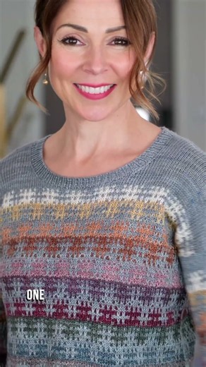 Have you knit a mosaic sweater? Sombras is easier than you think! Just 1 color per row!