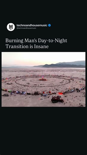 This Burning Man Transition 😮‍💨 Burning Man takes place in the Black Rock Desert of Nevada, where the temporary city of Black Rock City is built each year for one of the world’s most iconic arts and music events. The festival is a hub for large-scale art installations, interactive experiences, immersive sound camps, and radical self-expression, creating a unique environment for creativity, community, and connection. Musically, Burning Man features world-class electronic music, house music, and