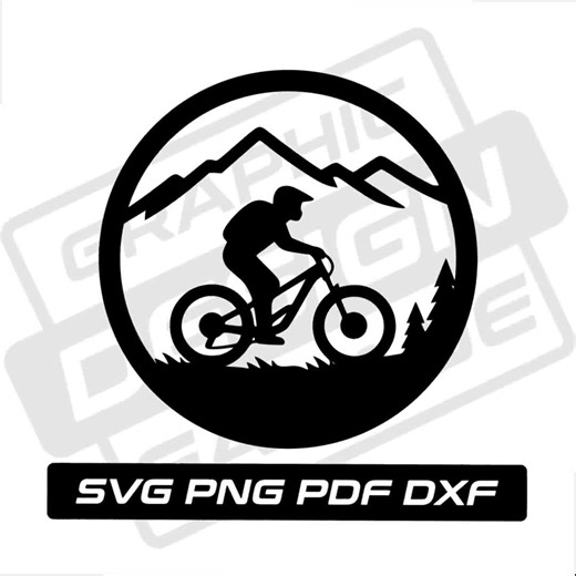 Mountain Bike Svg - Pdf - Png - Dxf - Mtb - Bicycle - Commercial Use - Downhill Mtb - Silhouette - Clip Art - Instant Download - Cycling - Etsy