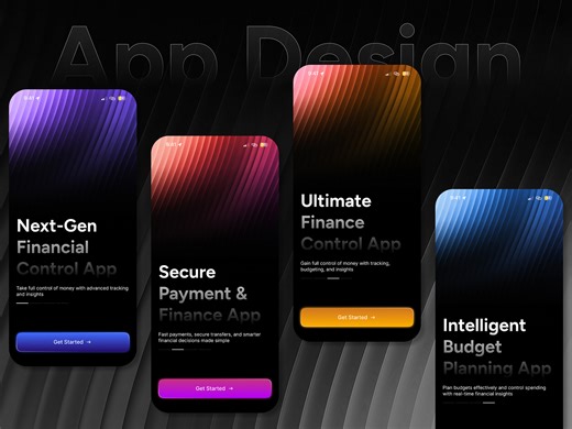 💎 Premium Fintech App Design