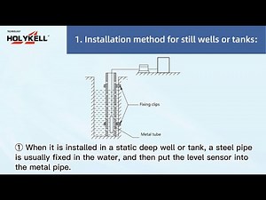 Installation Methods and notices of borehole level sensors