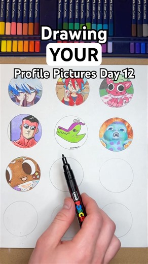 Drawing YOUR Profile Pictures Day 12 🎨 | SUB to be next! Follower Friday #art