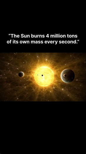 The sun is literally destroying itself to keep earth alive 🤯🚀#spacefacts #sun #shorts #nasa