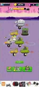Merge Tanks 2 Gameplay (iOS, Android) - Leveling Up Tanks