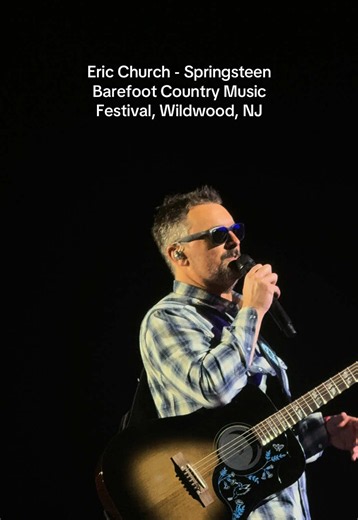 Eric Church performing Springsteen at Barefoot Country Music Fest