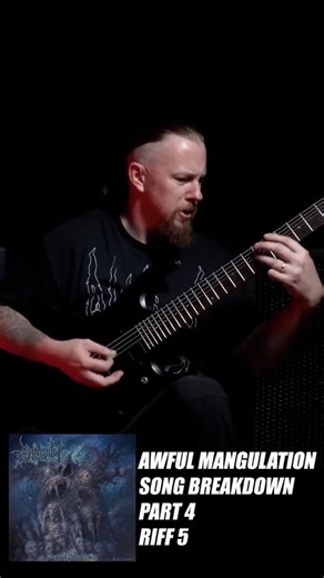 Lynton Cessford on Instagram: "Part 4 of a riff-by-riff breakdown of “Awful Mangulation” by Depravity. In this part I break down the fast, chuggy power-chord section that follows the lead, focusing on tight right-hand control, timing, and maintaining clarity at speed. This section is all about aggression, precision, and locking in the groove while keeping the riffs heavy and articulate. Tabs are displayed on screen throughout. If you’ve missed the earlier parts, Parts 1–3 are available on my pag