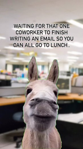 7.4K views · 45 reactions | When one coworker types like they’re writing a novel and the whole lunch squad slowly starves to death | Work Riding | Facebook