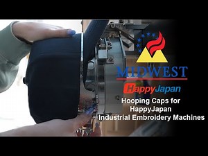 How to hoop a hat for machine embroidery using HappyJapan's cap hoop and station