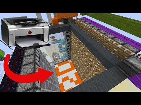 Working 2D/3D Printer In Minecraft! (Redstone)