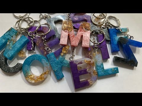 Resin Alphabet Keychains! Beginner Friendly Epoxy Resin Keychain Tutorial!