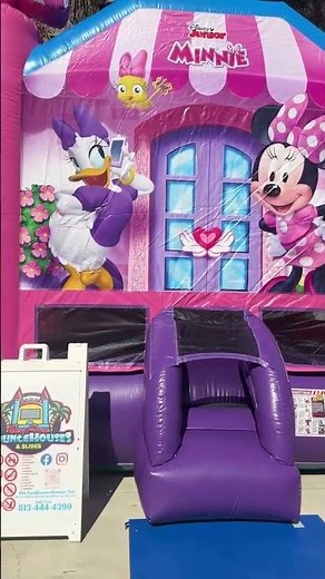 Bounce into fun with the Minnie Mouse Bounce House! 🎀✨