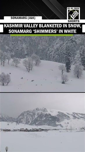 Kashmir Valley blanketed in Snow, Sonamarg transforms into Winter ‘Wonderland’