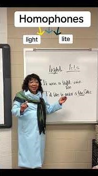 Light or lite - a homophone lesson